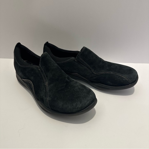 Clarks Black Loafers Comfortable Slip-Ons main image 6